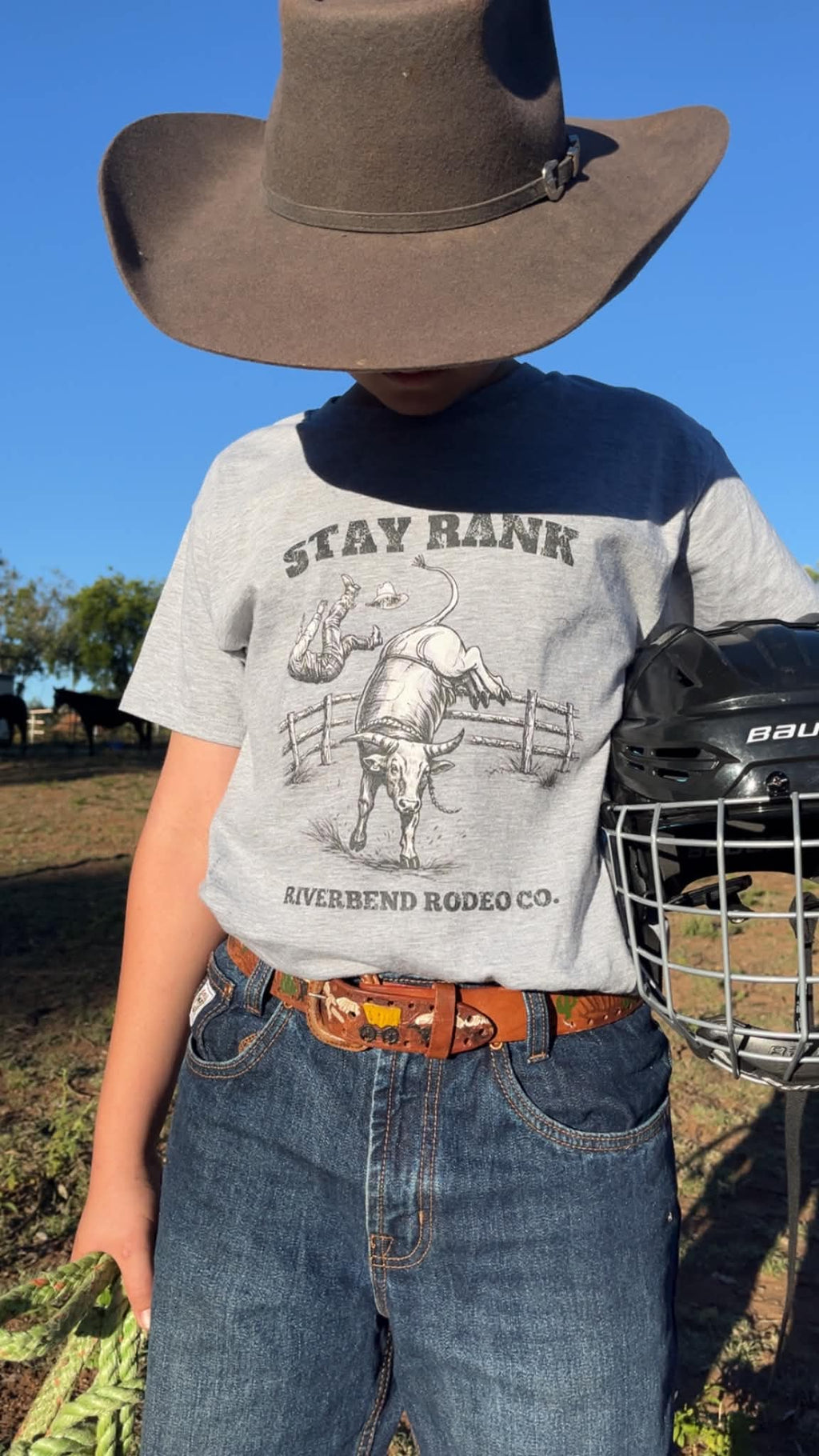 Stay Rank Bull Rider | Kids T-Shirt