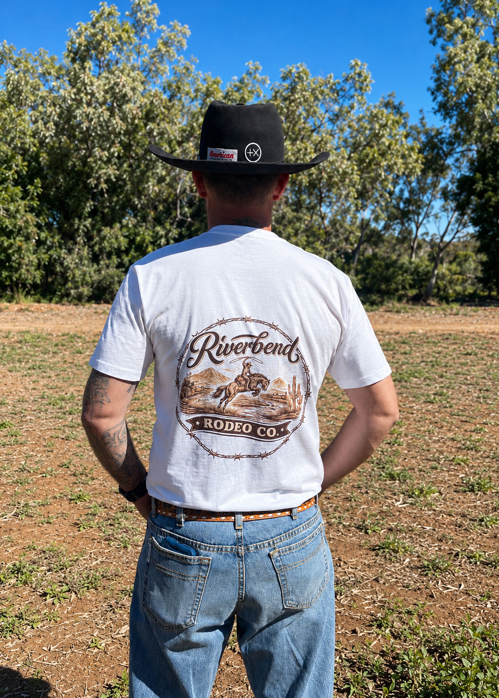 Riverbend Rodeo Co. Logo | Men’s T-Shirt