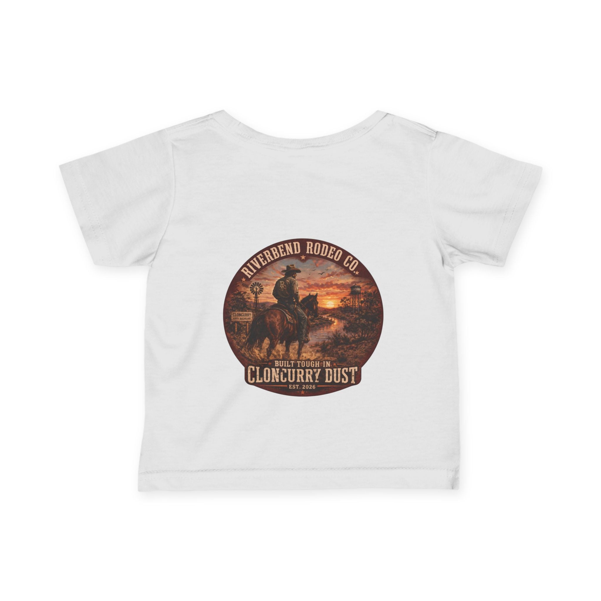 Built Tough in Cloncurry Dust | Baby Shirt